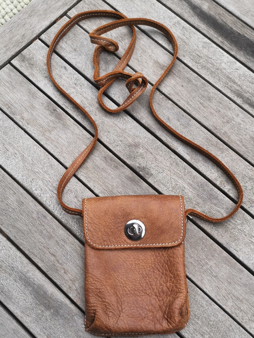 Roots mini leather crossbody